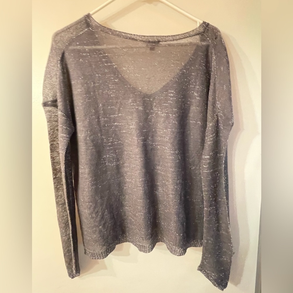 Chan Liu grey silver shirt with pocket - Picture 2 of 6
